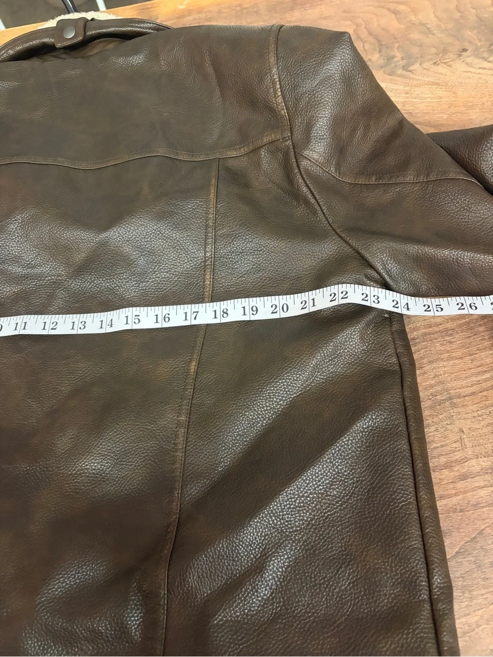 Levi's Brown men’s leather Sherpa Collar Jacket M NWOT
